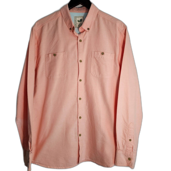 Colours Alexander Julian Organic Collection Men's Dress Casual Pink Shirt sz L - Picture 1 of 8